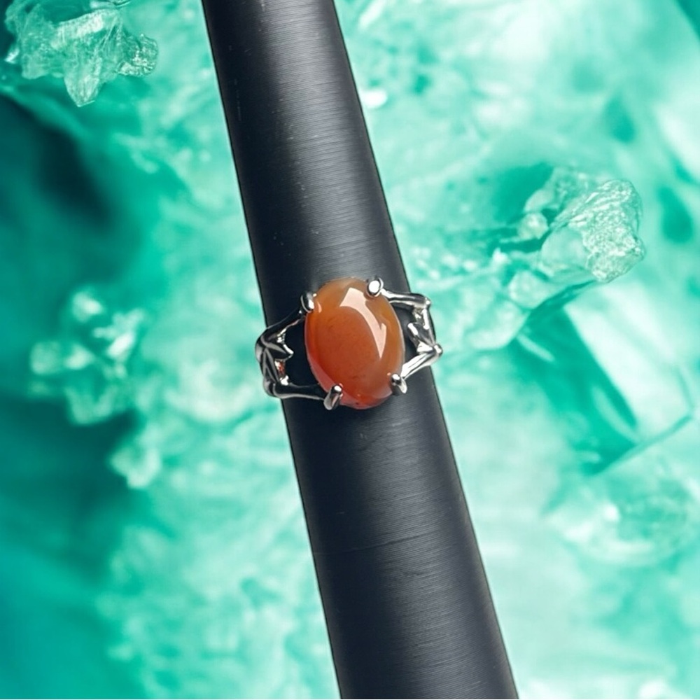 Carnelian Gemstone Ring